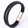Pulsera de hebilla magnética de comercio electrónico transfronterizo, pulsera de aleación de alta calidad europea y americana para hombre, tejida a mano, pulsera de pareja para hombre y mujer, venta al por mayor