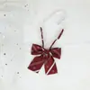 Corbata de moño para hombre Corbata de moño para mujer Floral Versátil JK Uniforme japonés Sin banda elástica Material escolar Jardín de infantes Rayado Estilo Campus