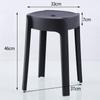 Banco de Plástico para el Hogar Apilable Banco Ciclón Simple Sala de Estar Mesa de Comedor Banco Redondo Portátil Banco Molino de Viento Banco Creativo