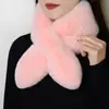 Directo de Fábrica Bufanda con Forma de Corazón para Mujer Calentador de Cuello de Felpa Engrosado Estilo Coreano Polaina de Cuello Esponjosa de Piel Sintética Bufanda de Felpa Moderna
