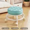 Taburete Bajo con Ruedas, Taburete Pequeño para el Hogar, Banco Móvil con Ruedas Silenciosas, Adecuado para Desempacar Paquetes, Cuidar Niños, Cambiarse los Zapatos, Silla Baja
