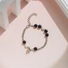 Pulsera de Perlas con Colgante de Zircón de Estilo Coreano, Estilo Simple Personalizado para Hombres y Mujeres, Pulsera de Cuentas de Concha que No se Desvanece, Joyería al Por Mayor