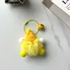 Pingente Pequeno de Bola de Carvão, Chaveiro Ornamento de Bola de Pelo, Presente Fofo de Pelúcia, Pequeno Presente para Mochila, Pacote Adorável de Emojis