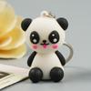 Criativo bonito tesouro nacional panda chaveiro Net envelope vermelho saco pingente ornamentos carro chaveiro