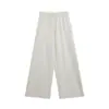 ALINDM Ropa para Mujer Tallas Grandes Pantalones de Arroz Glutinoso Diseño de Talla Grande Pantalones de Mujer Otoño Cintura Alta Hoja Curva Pierna Ancha