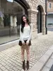 Blusa Casual de Encaje Patchwork Dulce y Elegante para Mujer, Guangzhou Trece Filas, Nueva Colección Otoño Temprano 2026, 23735