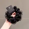 Scrunchie Jumbo de Satén Retro para Niñas, Lazo para el Cabello de Leopardo de Moda Resistente, Accesorio para el Cabello con Banda Elástica de Alta Elasticidad, Lazo para el Cabello con Sensación de Alta Gama