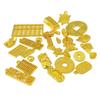 Joias de Liga DIY Lingote Ruyi Sapo Dourado Ábaco Moeda de Cobre Barra de Ouro Pixiu Tartaruga da Sorte Amendoim Sapatos da Sorte Sementes de Cabacinha Dourada