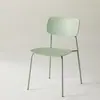 Cadeira de Plástico Estilo Nórdico com Encosto Simples Cadeira de Jantar para Adultos Famosa na Internet Empilhável Banco Casual Mesa e Cadeira de Jantar Doméstica Espessada