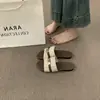 Sandalias Minimalistas con Hebilla de Metal Chuyuji para Mujer, Primavera/Verano 2026, Suela Suave, Correa Única, Cómodas para Viajar al Trabajo