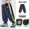 Calça infantil estilo europeu direita, calça de moletom de inverno com forro de fleece e espessada, calça casual para crianças maiores, novas roupas infantis, vestuário de inverno para crianças e bebês