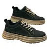 Zapatos de Hombre Otoño Hombres Antideslizantes Resistentes al Desgaste para Ir al Trabajo Zapatos de Tabla Deportivos Casuales Suela Suave Negro Ropa de Trabajo Zapatos de Moda Hombres