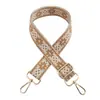 Nueva Bolsa Jacquard Flor de Hielo Colorida con Correa Ancha para el Hombro Accesorios Decorativos Correa para el Hombro Cruzada Correa Larga Engrosada