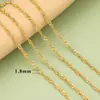 Cadena de Acero Inoxidable de Venta Caliente Transfronteriza Chapada en Oro de 18K Accesorios Joyería Cadena DIY Versátil Cadena para Clavícula Cadena
