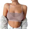 Top Tubinho Sexy de Renda para Exportação Europeia e Americana, Transparente, Cor Lisa, Camisola Base 3088