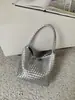 Bolso Cubo Tejido Brillante de Verano 2026 para Mujer, Bolso de Hombro o Axila de Gran Capacidad para el Viaje Diario, Venta al por Mayor de Fábrica