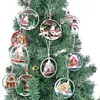 Decoraciones Navideñas de Madera Decoración para el Hogar en Fiestas Artesanías de Madera Hueca Adornos Colgantes Colgantes para Árbol de Navidad Estilo Popular