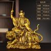 Estatua de Bronce de Zhang Daoling, un Maestro Taoísta, Montando un Tigre y Sosteniendo una Espada, para Decoración de Sala de Estar en el Hogar