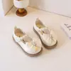 Zapatos para Niña Zapatos Pequeños de Cuero para Niños 2025 Primavera y Otoño Nuevos Antideslizantes Suela Suave Zapatos Individuales Negro Zapatos de Performance para Bebé Princesa