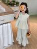 Conjunto de Ropa Infantil Weimu para Niñas 2026 Nuevo Verano Estilo Coreano Chaleco de Moda y Pantalones de Pierna Ancha para Bebés Niñas