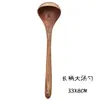 Espátula Pequeña de Madera de Acacia, Espátula de Madera para Sartén Antiadherente, Cuchara Sopera de Madera con Mango Largo, Cuchara Pequeña de Madera para Arroz, Juego de Espumadera para Fideos de Madera de Teca