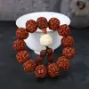 Xizang King Kong Bodhi Wen Pulseira de Contas Sementes de Bodhi Naturais 20mm Rosário de Contas de Buda Pulseira Estilo Nacional Barraca Atacado Masculino