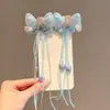 Par de Grampos Acessórios Super Fada Hanfu Grampos Antigos para Cabelo Infantis Acessórios de Cabelo com Borla de Bebê Princesa Grampo de Cabelo Estilo Chinês para Menininha