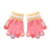 Guantes Infantiles Otoño e Invierno Terciopelo Engrosados Manoplas Conejo Bebé Dedos Separados Lindos Guantes Tejidos para Niños y Niñas Fabricante