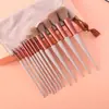 En stock 13 Sijiqing juego de brochas de maquillaje set completo de brochas de maquillaje para sombras de ojos rubor pelo suave herramientas de belleza para principiantes