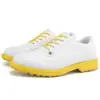 Novos Sapatos de Golfe Profissionais com Solado de Travas Sapatos de Couro Sapatos de Treino ao Ar Livre Sapatos Esportivos Resistentes ao Desgaste Antiderrapantes