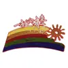 Moda Te Amo Chino Chino 811 Parche de Tela Bordada Parche Lentejuelas Parche Bordado Juntos hacia el Futuro