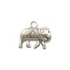 Accesorios de plata tibetana DIY vintage 1 colgante de elefante colgante llavero de bolso pulsera collar accesorios de joyería de aleación