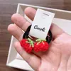 Novo Estilo Coreano Crianças Outono Inicial Lã Crochê à Mão Mini Frutas BB Clip Meninas Simples Adulto Conjunto de Faixa de Cabeça