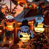 Boneco de neve de Natal, rena, enfeites do Papai Noel, decoração de quintal, arranjo de varanda, luz noturna externa fresca estilo europeu