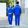 Ropa de trabajo antiestática para hombre, ropa de trabajo de manga larga para primavera y otoño para el sector energético internacional, uniformes de protección laboral para gasolineras de petróleo y petroquímicos, ropa de trabajo con logo impreso
