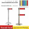 2 metros 3 metros 5 metros fila de hospital aço inoxidável cinto de isolamento telescópico linha de um metro grade de coluna de banco cerca de proteção