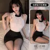 Lencería Tentación Floral, Vestido Bodycon Sexy Sedcutor Transparente, Atuendo Profesional, Estilo Puro Deseo, Uniforme de Pequeña Secretaria A863