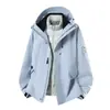 Jaqueta Hardshell de Montanhismo de Três em Um Estilo Luo Tuo de Alta Qualidade para Outono e Inverno, à Prova de Vento e Impermeável, para Homens