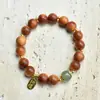 Pulsera de Ciprés Chino Añejo de Bucle Único DIY Diseño de Gato de la Fortuna Quemado al Carbón 0.8 mm Tendencia Nacional Estilo Étnico Pulsera Unisex Fabricante