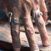 Amazon venta caliente transfronteriza anillo de pulpo tentáculo para pareja anillo de animal unisex anillo de ganchillo
