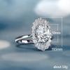 Cao Shi Ruili revista Estrella con joyería anillo de circón con forma de flor exquisita femenino comercio exterior Amazon caliente