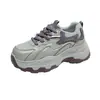 Zapatos de suela gruesa estilo papá para mujer 2026 Otoño Nuevos de Malla Transpirables para Personas Bajas Versátiles que Aumentan la Altura Zapatos Deportivos Casuales de Suela Gruesa