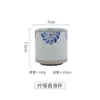 Caneca de Cerâmica Estilo Japonês Transfronteiriça Hotel Restaurante Caneca de Chá Criativa Listrada Pintada à Mão Caneca para Sushi Caneca de Água Comercial