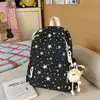 Mochila Japonesa Simples para Viagem e Dia a Dia Leve para Aluno do Ensino Fundamental Descompressão Bolsa de Ombro Dupla Mochila Escolar Fresca para Aluno do Ensino Médio Feminina