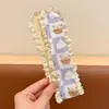 Parche para Flequillo para Arreglar el Cabello Suelto, Diadema Estilo Étnico, Accesorio para el Cabello de Encaje con Cierre Mágico para Niñas