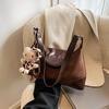 Cross-border Underarm Bag Feminino All-match 2024 Novo Outono e Inverno Leopard Frosted Shoulder Crossbody Bag Commuter Dumpling Bag