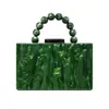 Bolso de mano de acrílico perlado con cuentas para cena, bolso de mano portátil para regalo de boda, de comercio exterior, nuevo y generoso, para damas de moda