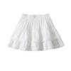 Falda de encaje pura sexy para mujer, nueva, dulce y picante, cintura alta, cintura elástica ajustada, falda de línea A S20572
