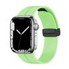 Adecuado para Apple 10 S10 Hebilla Magnética Metálica Ranura Correa de Silicona para Reloj Huawei Gt6 Samsung 18 20 22 Pulsera