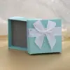 Caja de Regalo para Joyería Azul Huevo de Petirrojo Caja Decorativa Caja de Joyería con Lazo Azul Acuamarina Caja de Almacenamiento Caja de Regalo